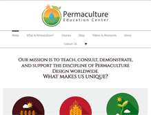 Tablet Screenshot of permacultureeducation.com